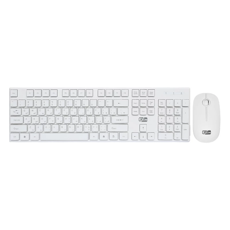 کیبورد و ماوس بی سیم اکسون مدل Gk-600، سوییچ ممبران، Full-Size