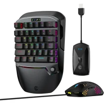 کیبورد و ماوس گیمینگ گیمسر مدل VX2 AimSwitch، مکانیکال سوییچ قرمز، Tenkeyless، نورپردازی RGB