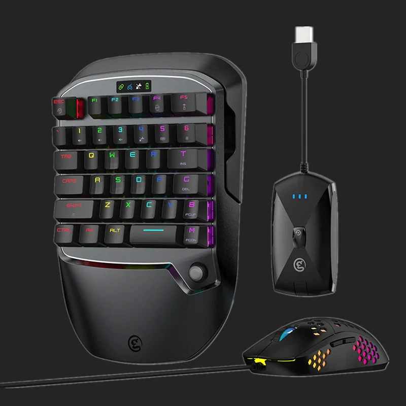 کیبورد و ماوس گیمینگ گیمسر مدل VX2 AimSwitch، مکانیکال سوییچ قرمز، Tenkeyless، نورپردازی RGB