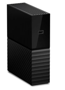 هارد اکسترنال وسترن دیجیتال مدل My Book Desktop با ظرفیت شش ترابایت دارای رابط USB Type-A 3.0، سازگار با گوشی موبایل، تبلت، کامپیوتر و لپ‌تاپ (ویندوز و مک) با سرعت چرخش ۵۴۰۰ دور در دقیقه، مقاوم در برابر خط و خش، دارای نشانگر LED