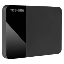 هارد اکسترنال قابل حمل توشیبا مدل Canvio Ready، با ظرفیت ۴ ترابایت، دارای رابط کابل USB Type-A 3.0، سازگار با ویندوز و مک، با سرعت چرخش ۵۴۰۰ دور در دقیقه، دارای نشانگر LED