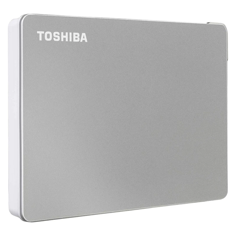 هارد اکسترنال قابل حمل توشیبا مدل Canvio Flex، با ظرفیت ۲ ترابایت، دارای رابط کابل USB Type-A 3.2، سازگار با ویندوز، مک و تبلت، مقاوم در برابر خط و خش