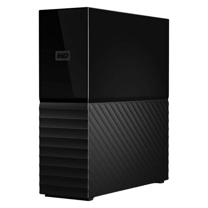 هارد اکسترنال وسترن دیجیتال مدل My Book Desktop با ظرفیت ۱۸ ترابایت دارای رابط USB Type-A 3.2، سازگار با کامپیوتر و لپ‌تاپ (ویندوز و مک) گوشی موبایل، تبلت، با سرعت چرخش ۵۴۰۰ دور در دقیقه، مقاوم در برابر خط و خش
